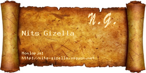Nits Gizella névjegykártya